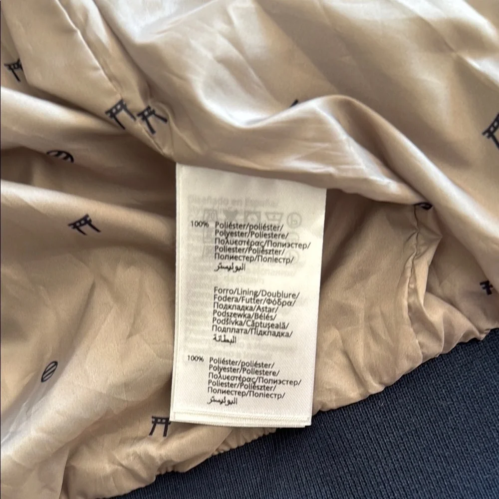 Nukutavake Kids 8 Classic Beige/Olive Cropped Bomber Jacket